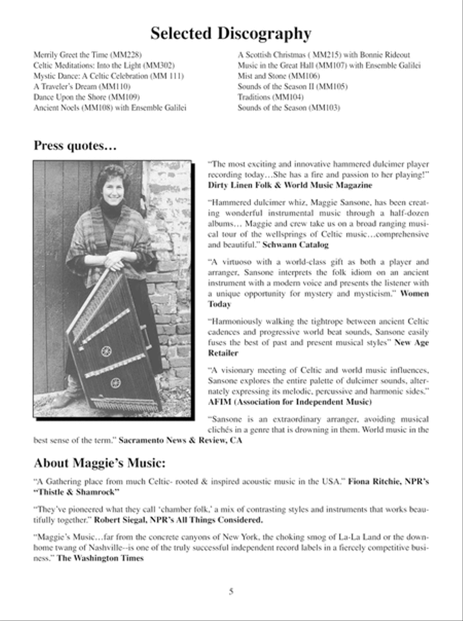 Maggie's Big Book of Celtic Tunes Dulcimer scores gallery preview page 11