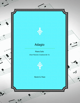 Book cover for Adagio - original piano solo