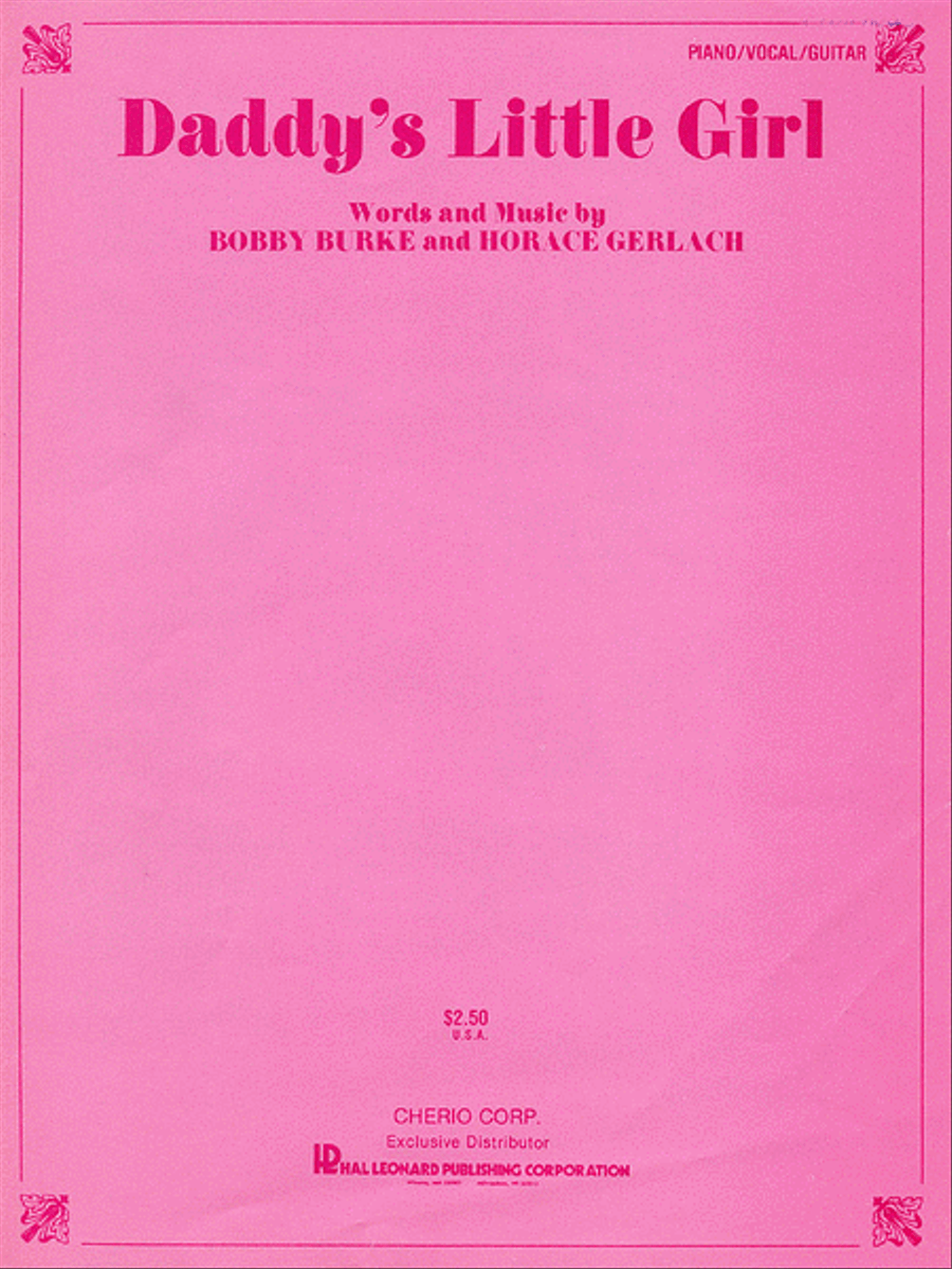 Daddy's Little Girl Piano, Vocal, Guitar scores gallery preview page 1