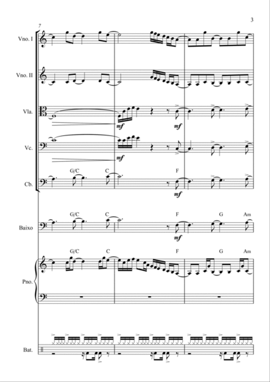 Hosanna Hosanna Small Ensemble scores gallery preview page 3