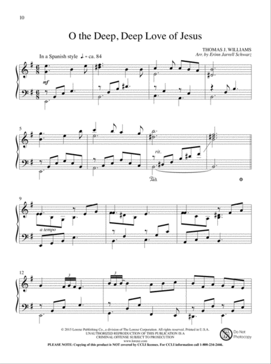 Let All Things Their Creator Bless! Piano Solo scores gallery preview page 5