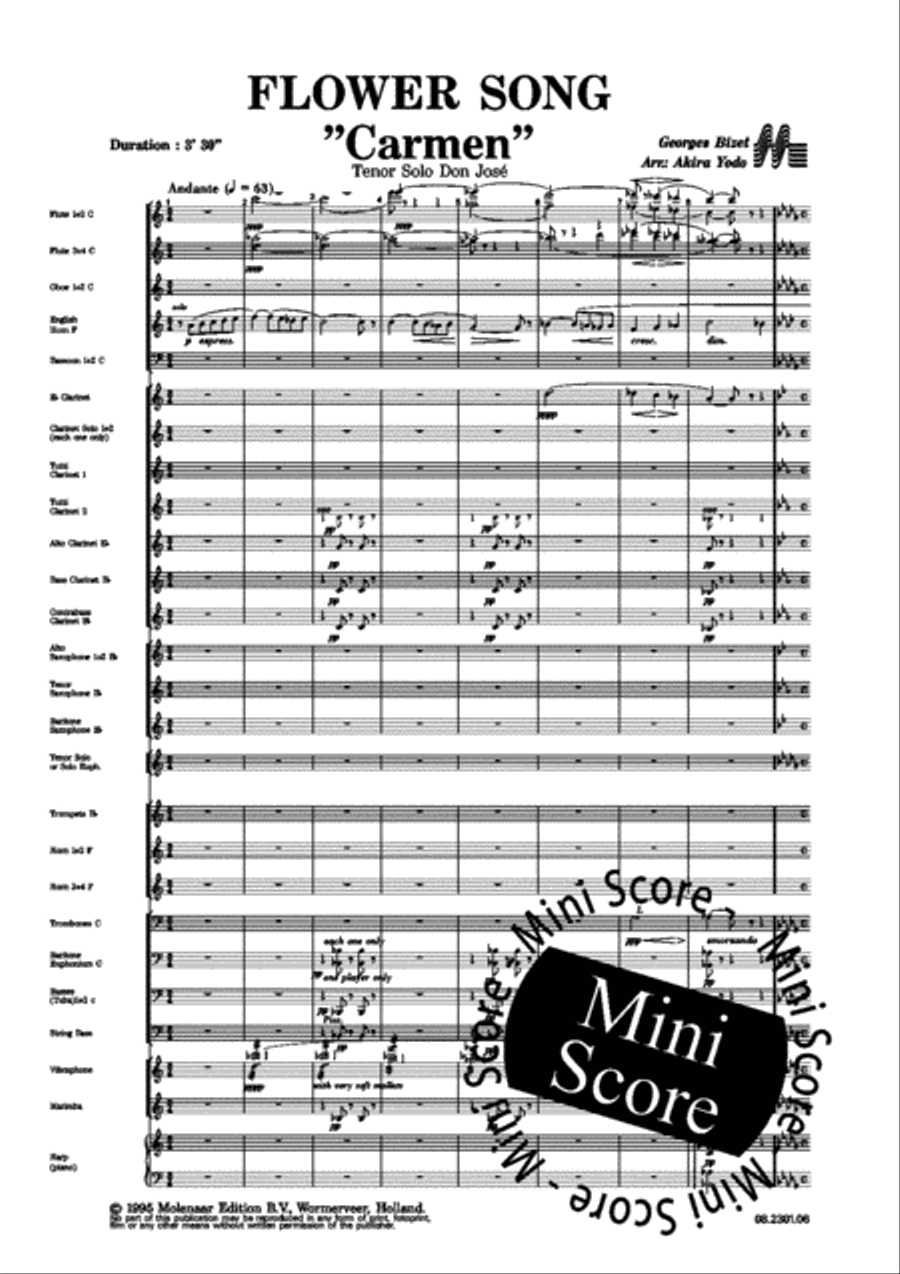 Flowersong From Carmen Men's Choir scores gallery preview page 5