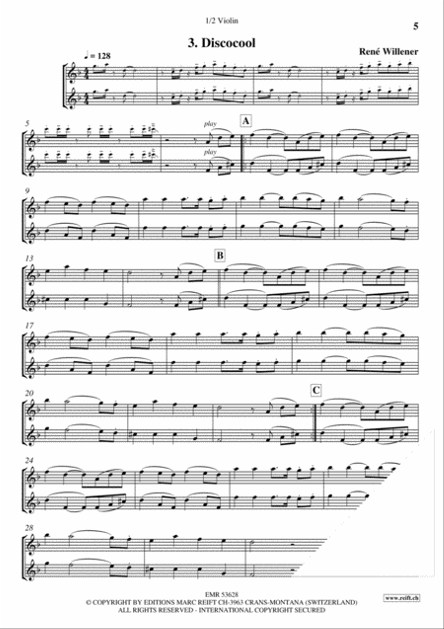 Bella Ciao Violin scores gallery preview page 5
