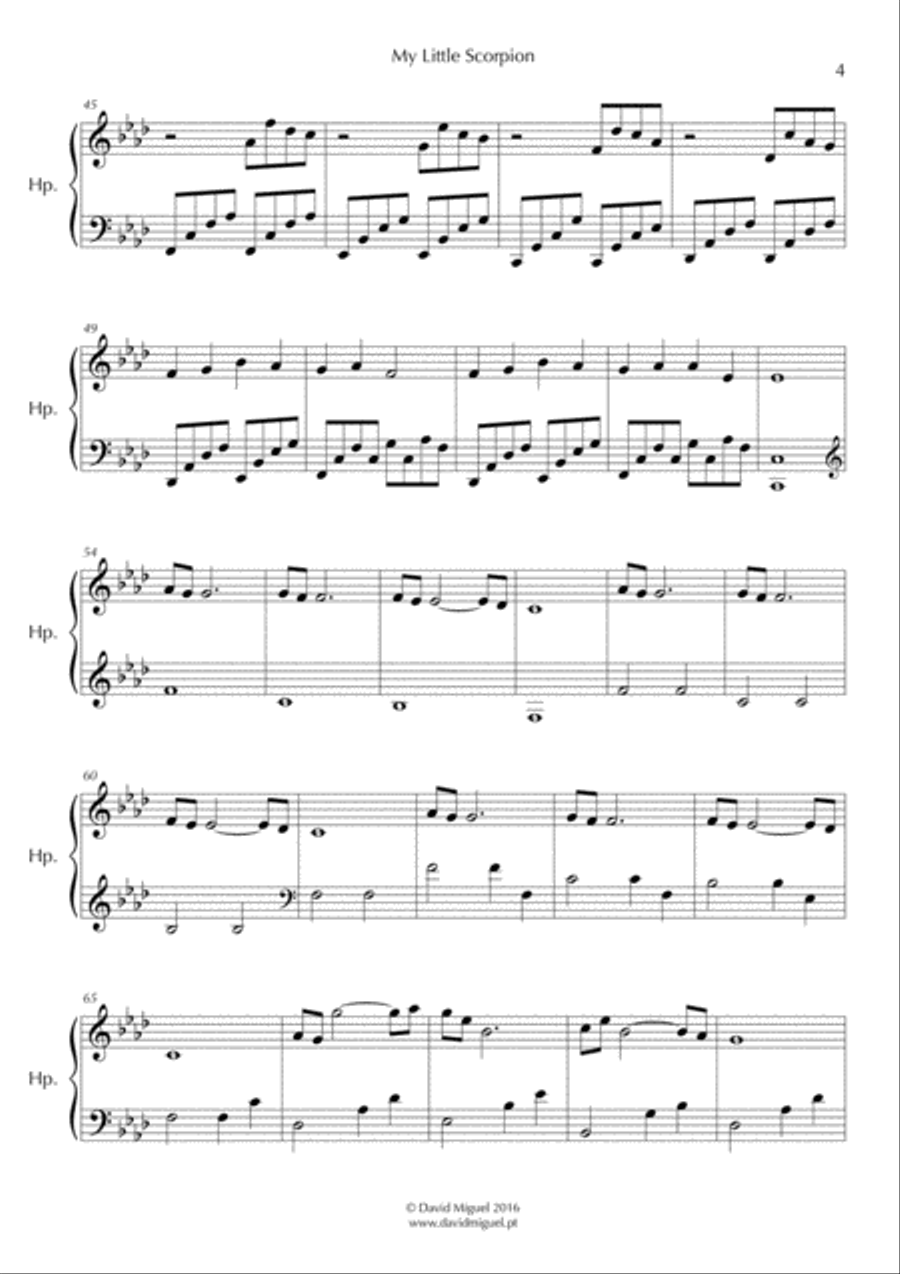 My Little Scorpion Harp scores gallery preview page 4