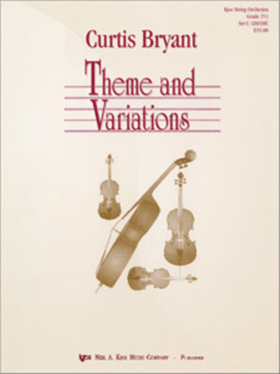 Theme and Variations String Orchestra scores gallery preview page 1