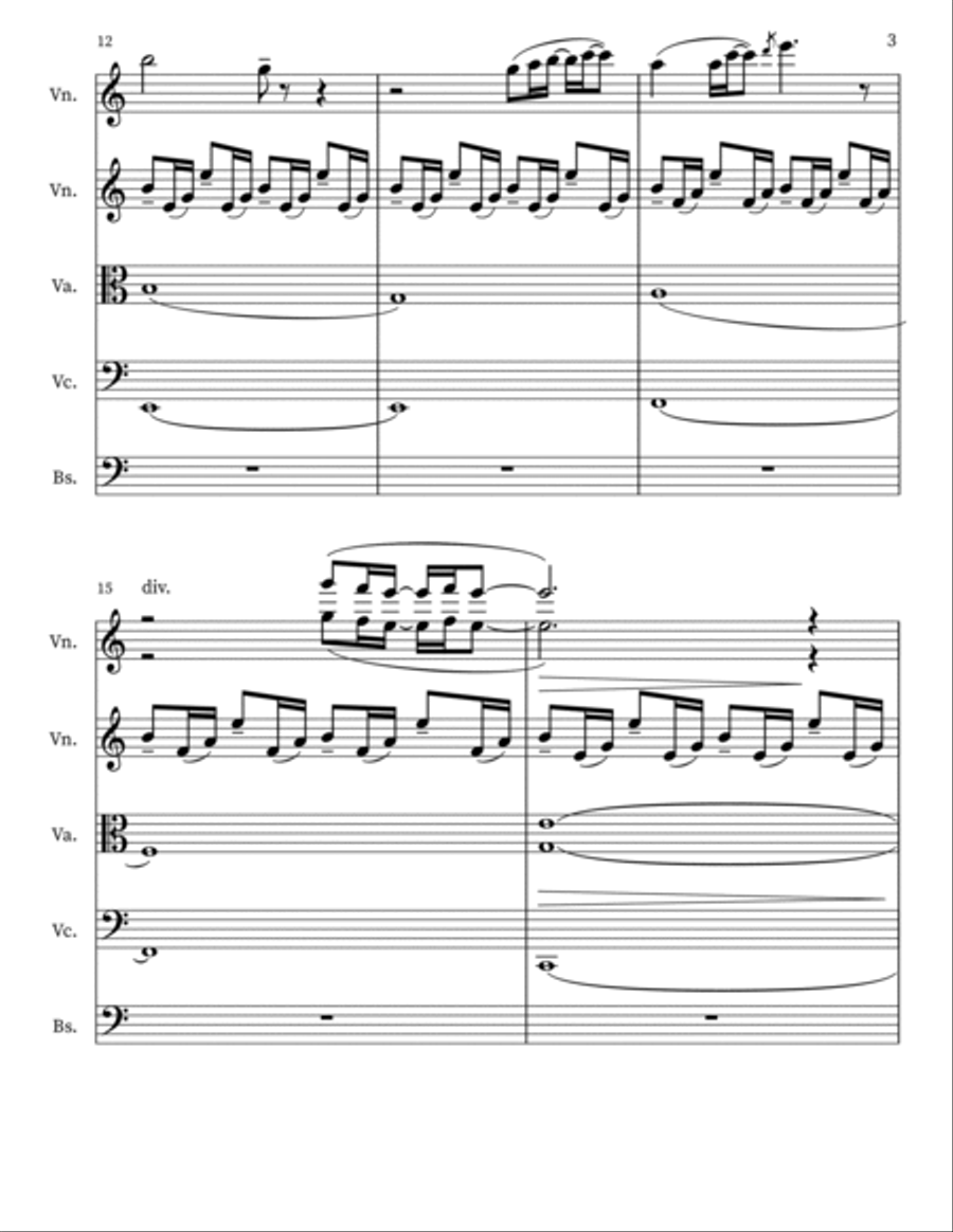 I Love You String Orchestra scores gallery preview page 3