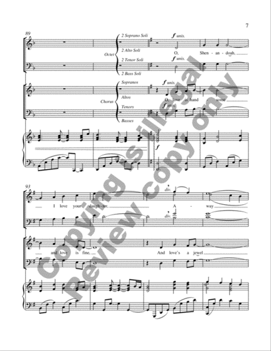 The Water is Wide 4-Part scores gallery preview page 8