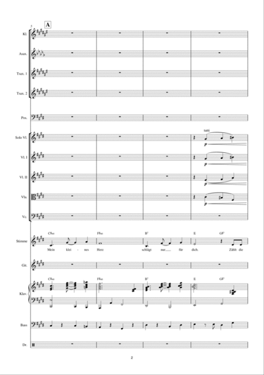 Mein Kleines Herz Mein Kleines Herz Concert Band scores gallery preview page 2