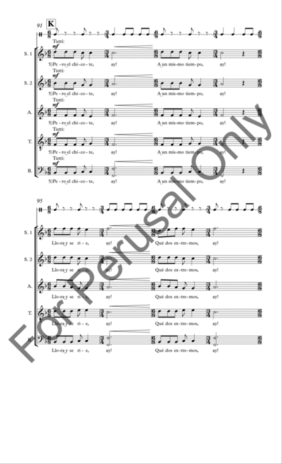 Convidando esta la noche SSATB scores gallery preview page 11