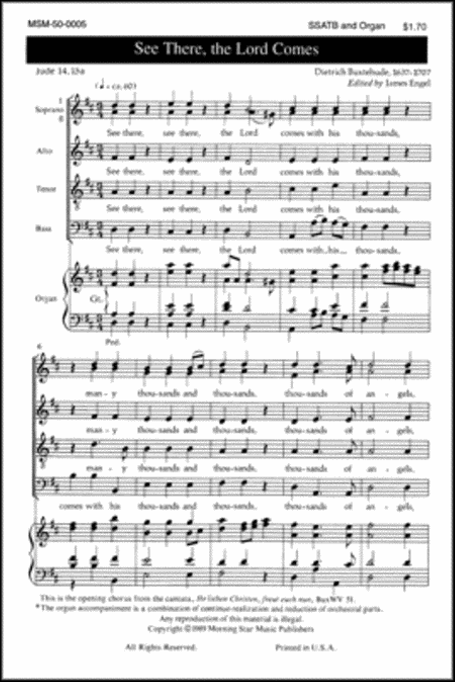 See There, the Lord Comes 4-Part scores gallery preview page 1