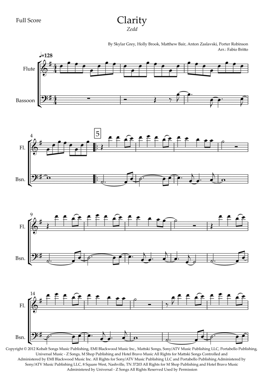 Clarity Clarity Woodwind Duet scores gallery preview page 1