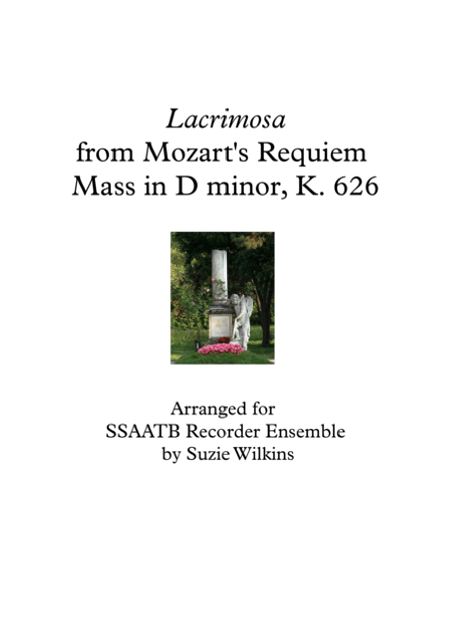 Lacrimosa for SSAATB Recorder Ensemble SSAATB scores gallery preview page 1