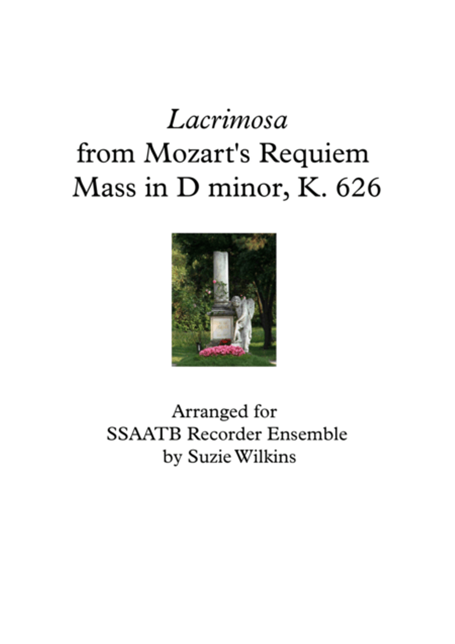 Lacrimosa for SSAATB Recorder Ensemble image number null