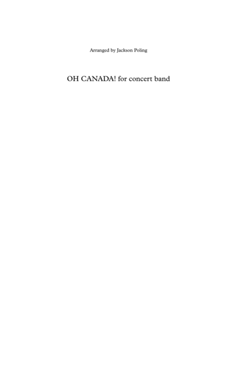 Oh Canada! arr. for Concert Band image number null