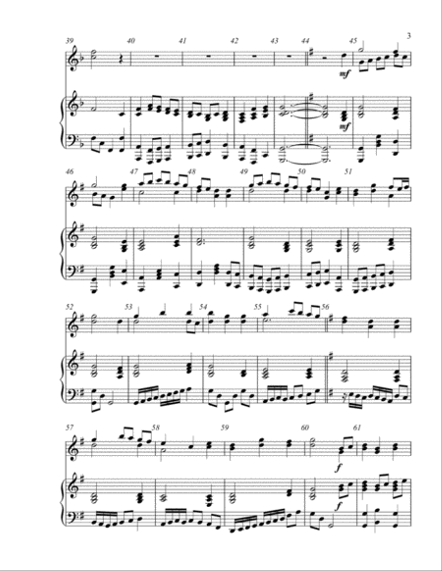 Let All Things Now Living (2 octave handbells & piano accompaniment) 2-Octaves scores gallery preview page 4