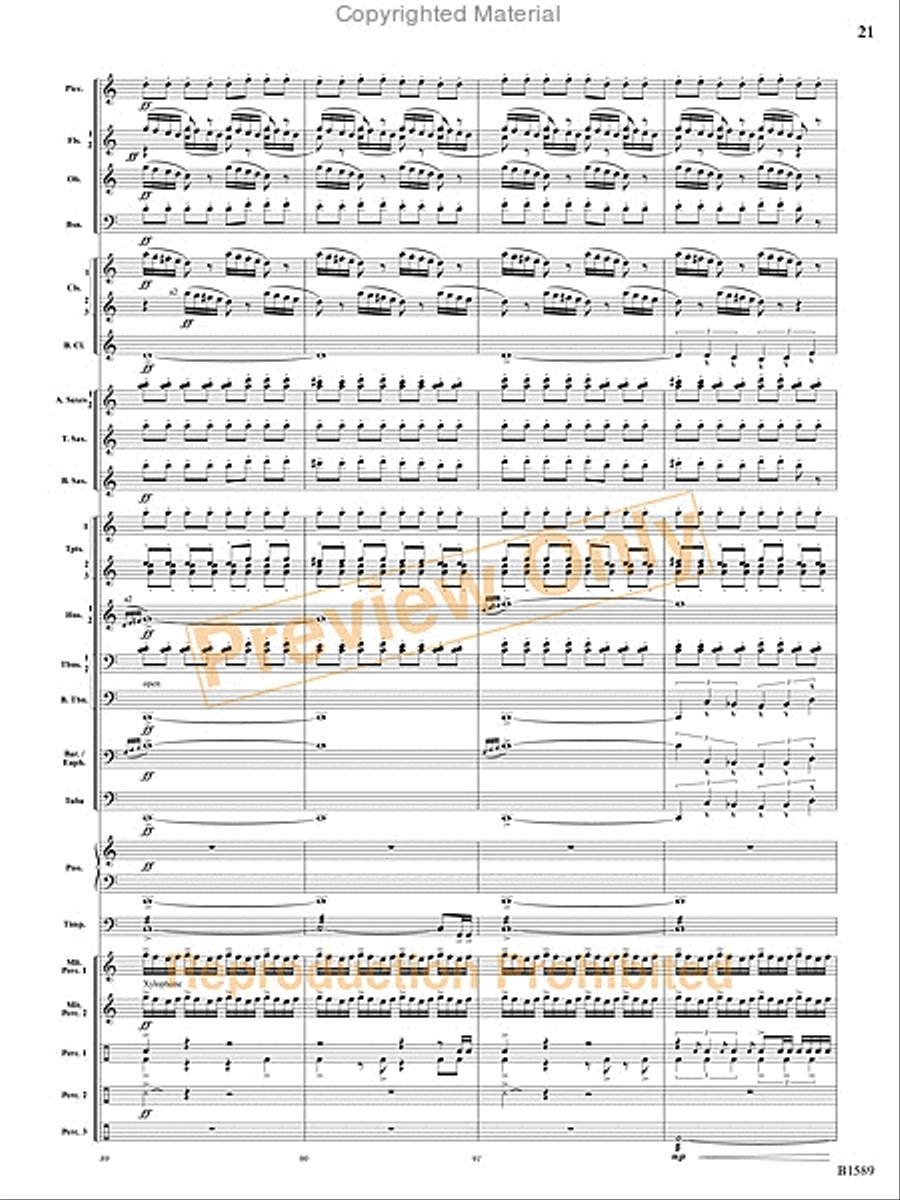 Pulse Concert Band scores gallery preview page 22