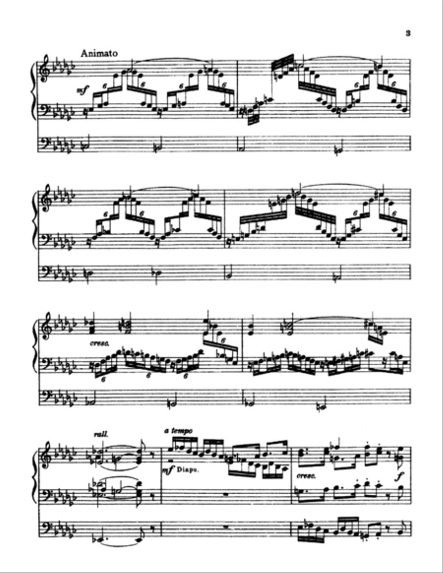 Introduction, Passacaglia and Fugue Organ Solo scores gallery preview page 3
