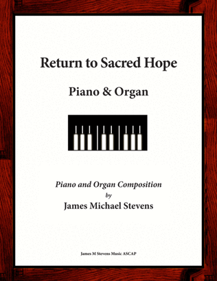 Book cover for Return to Sacred Hope - Piano & Organ