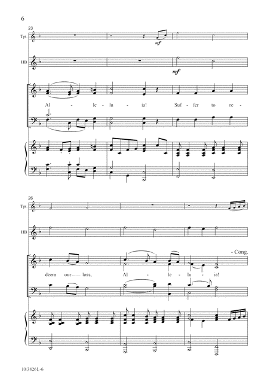 Jesus Lives, Alleluia! Jesus Lives, Alleluia! 4-Part scores gallery preview page 6