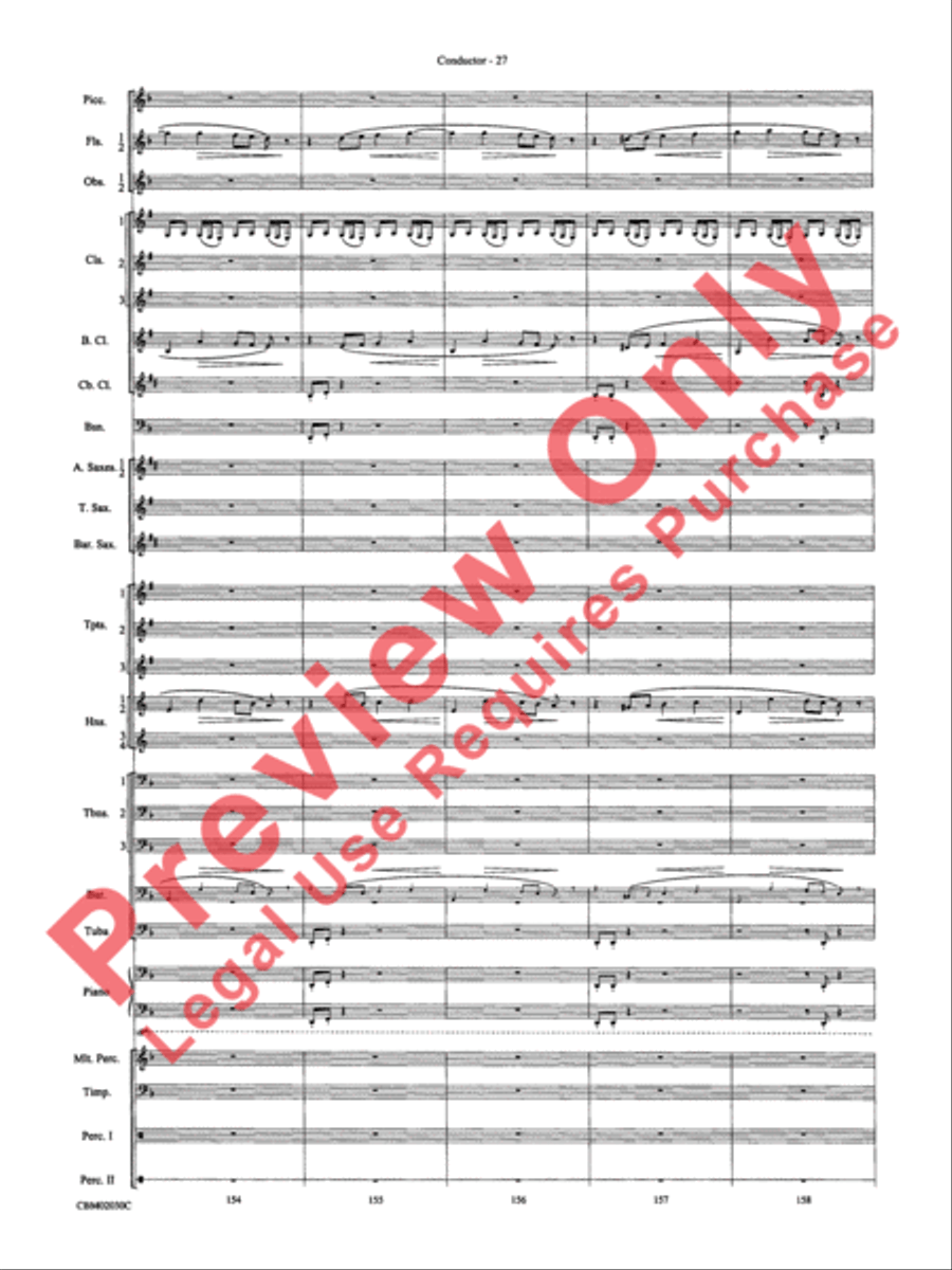 John Williams: Fantasy of Flight (Medley) Concert Band scores gallery preview page 30
