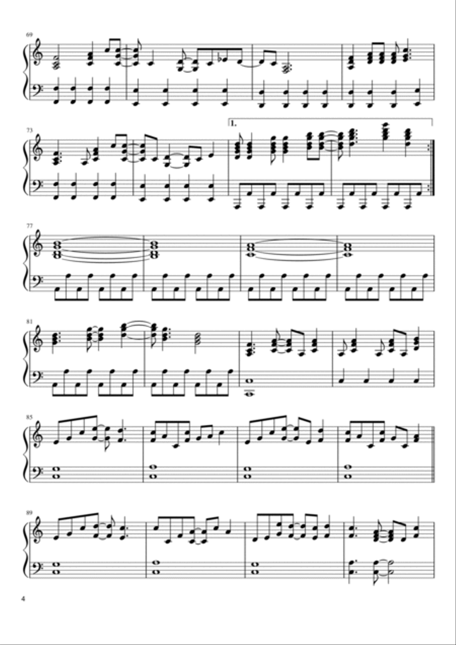 Tiny Dancer Piano Solo scores gallery preview page 4