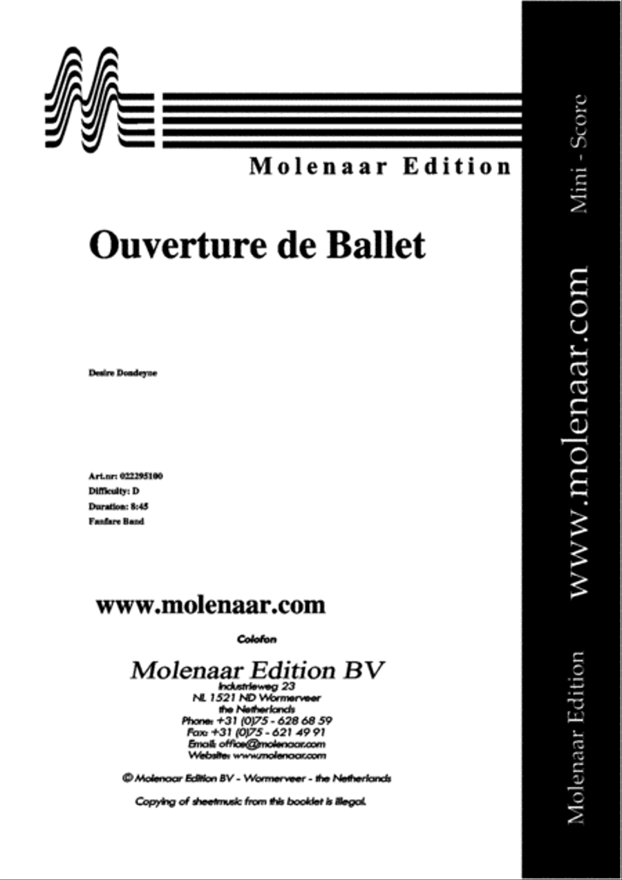 Ouverture de Ballet