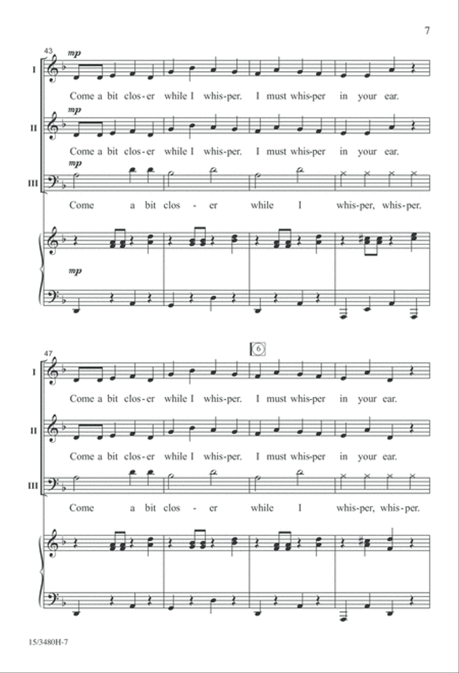 Whisper! 3-Part scores gallery preview page 7