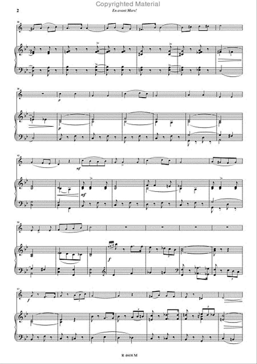 En avant mars Trumpet Solo scores gallery preview page 3