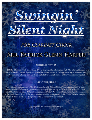 Swingin' Silent Night - for Clarinet Choir