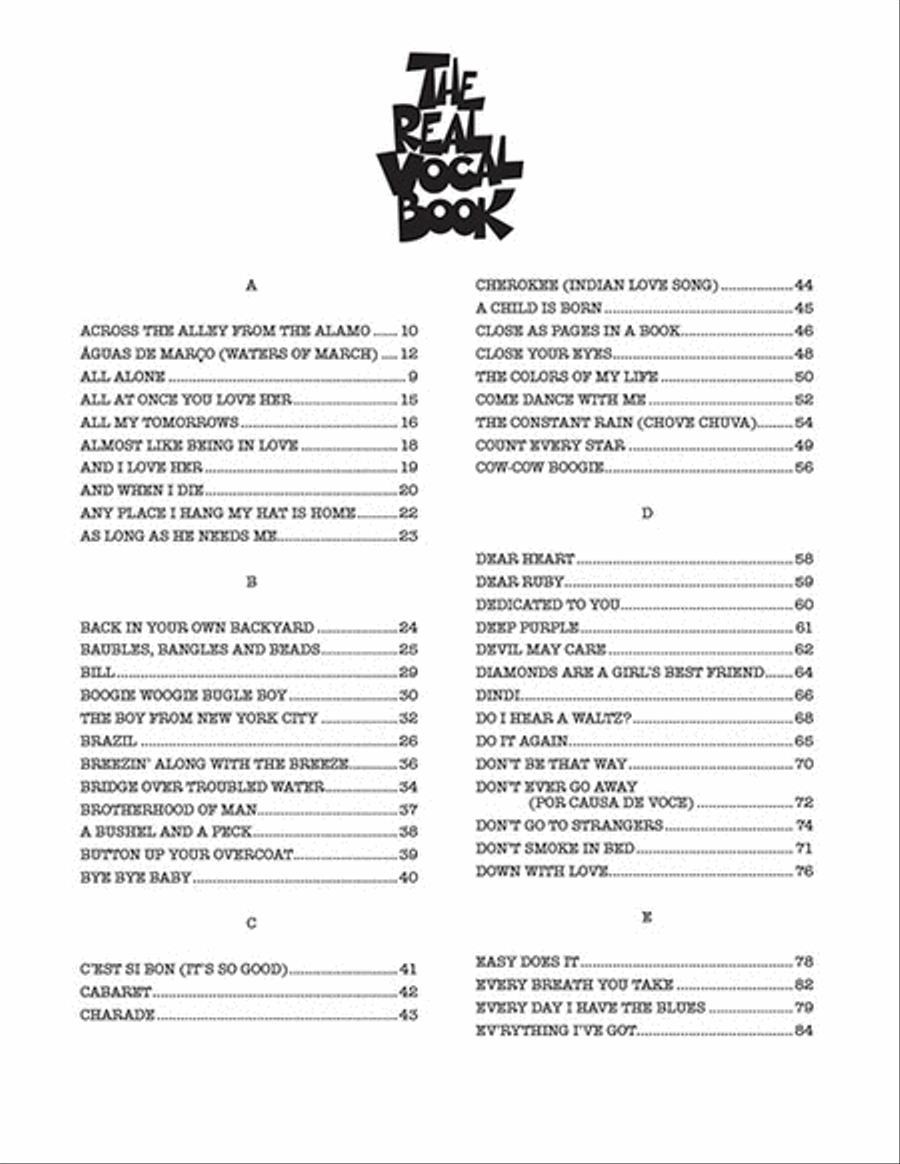 The Real Vocal Book - Volume III Voice scores gallery preview page 3