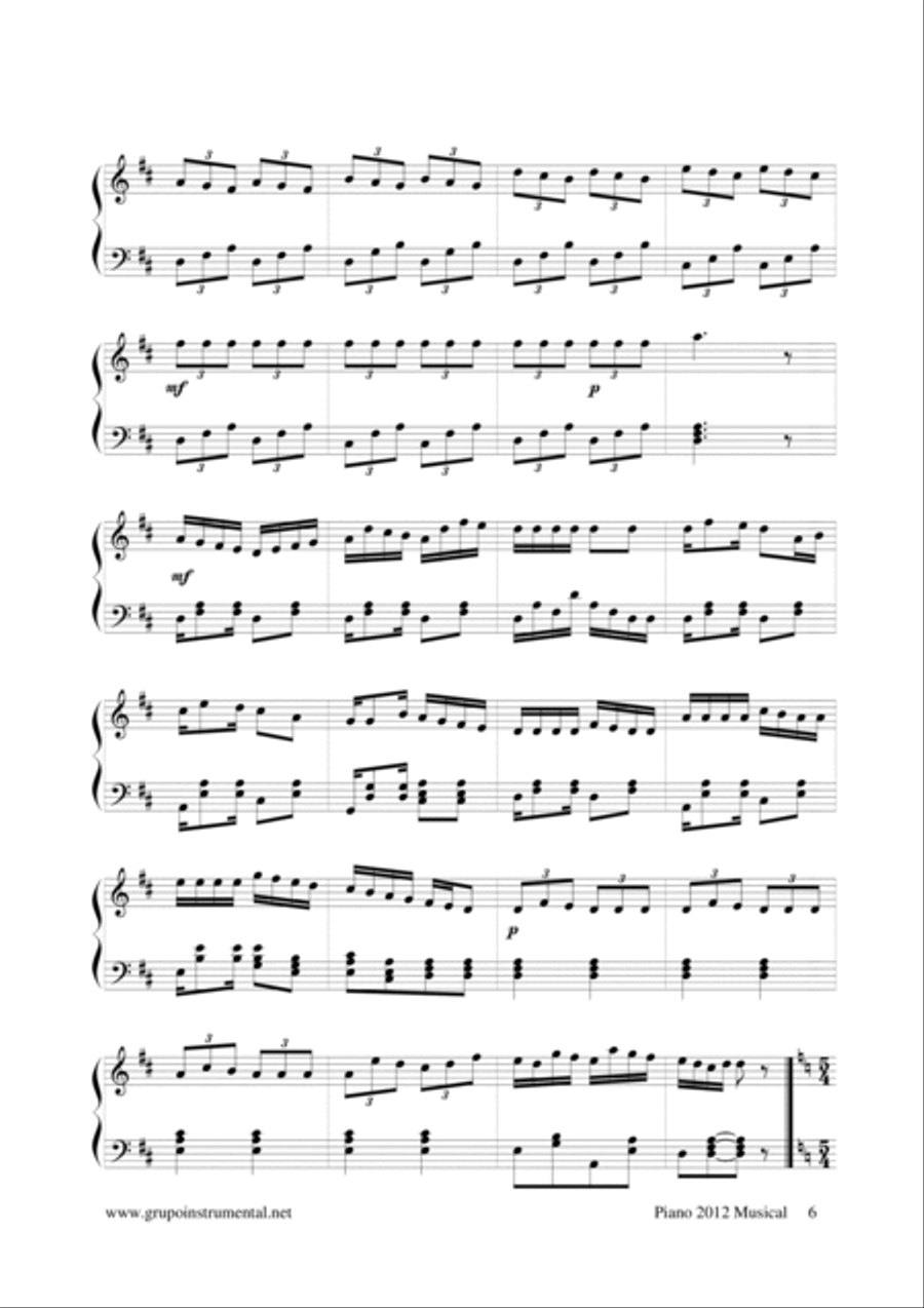 Piano 2012 Musical
