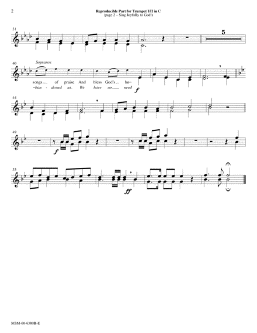 Sing Joyfully to God! Go Forth into the World! Choir scores gallery preview page 4
