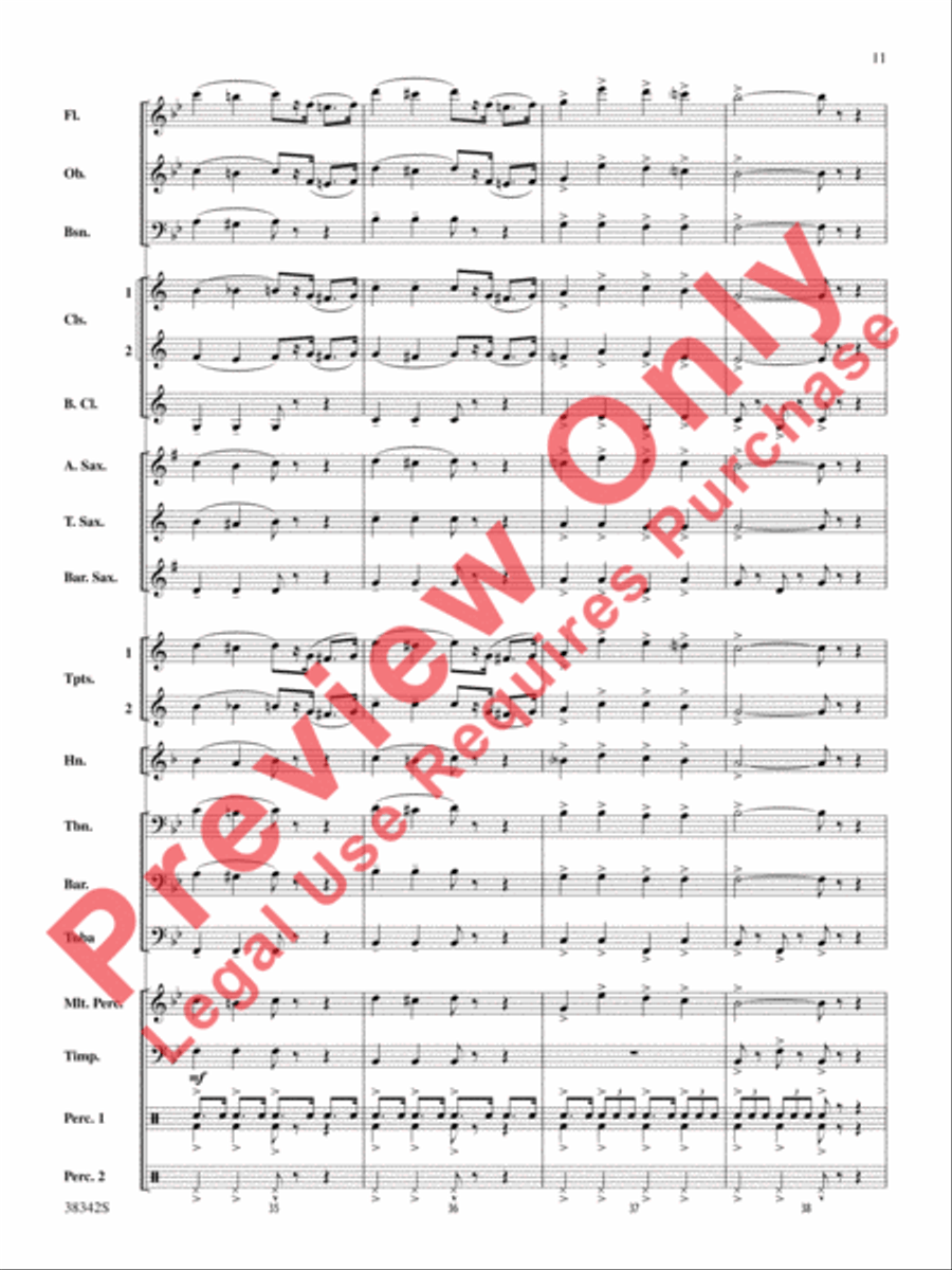 Sousa Classics Concert Band scores gallery preview page 12