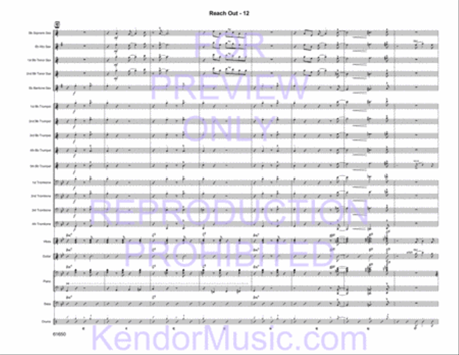 Reach Out Reach Out Jazz Ensemble scores gallery preview page 14