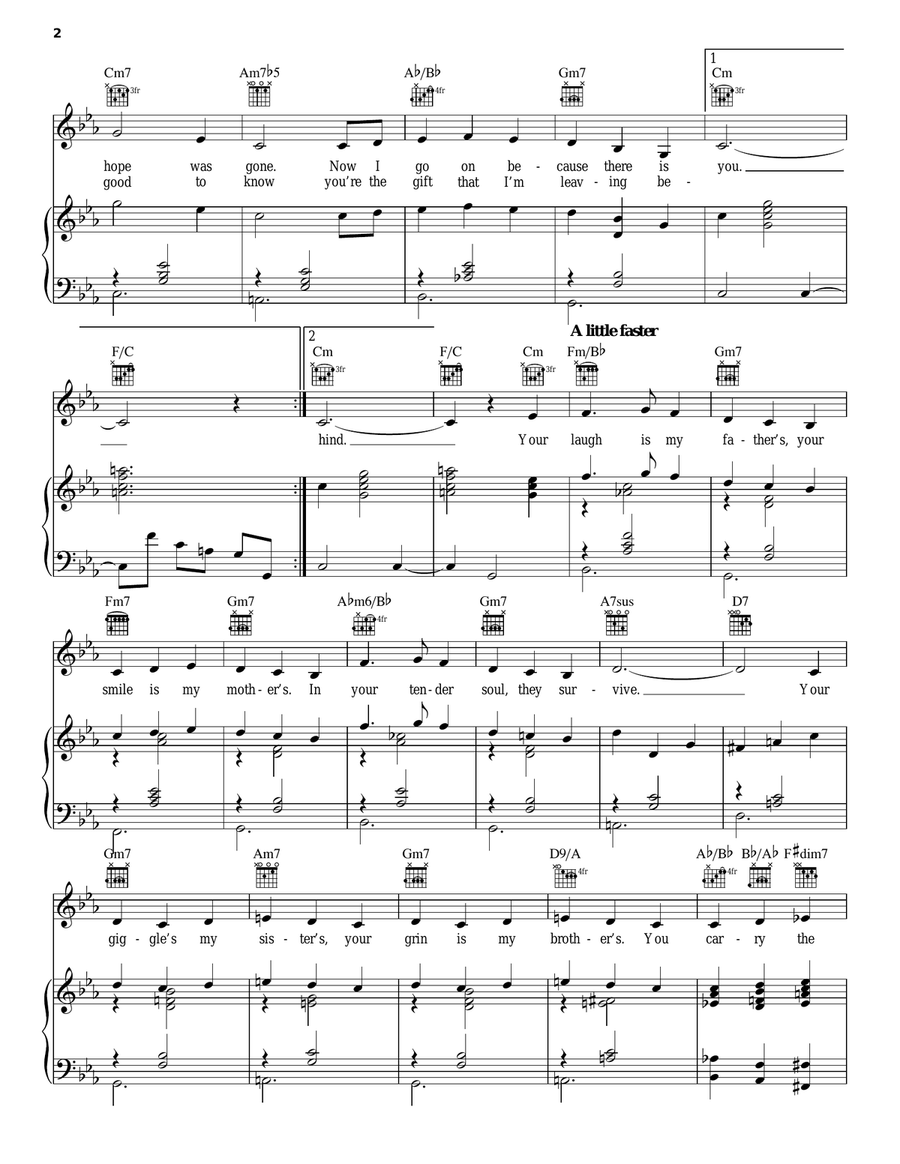 Child Of My Child Child Of My Child Piano, Vocal, Guitar scores gallery preview page 2