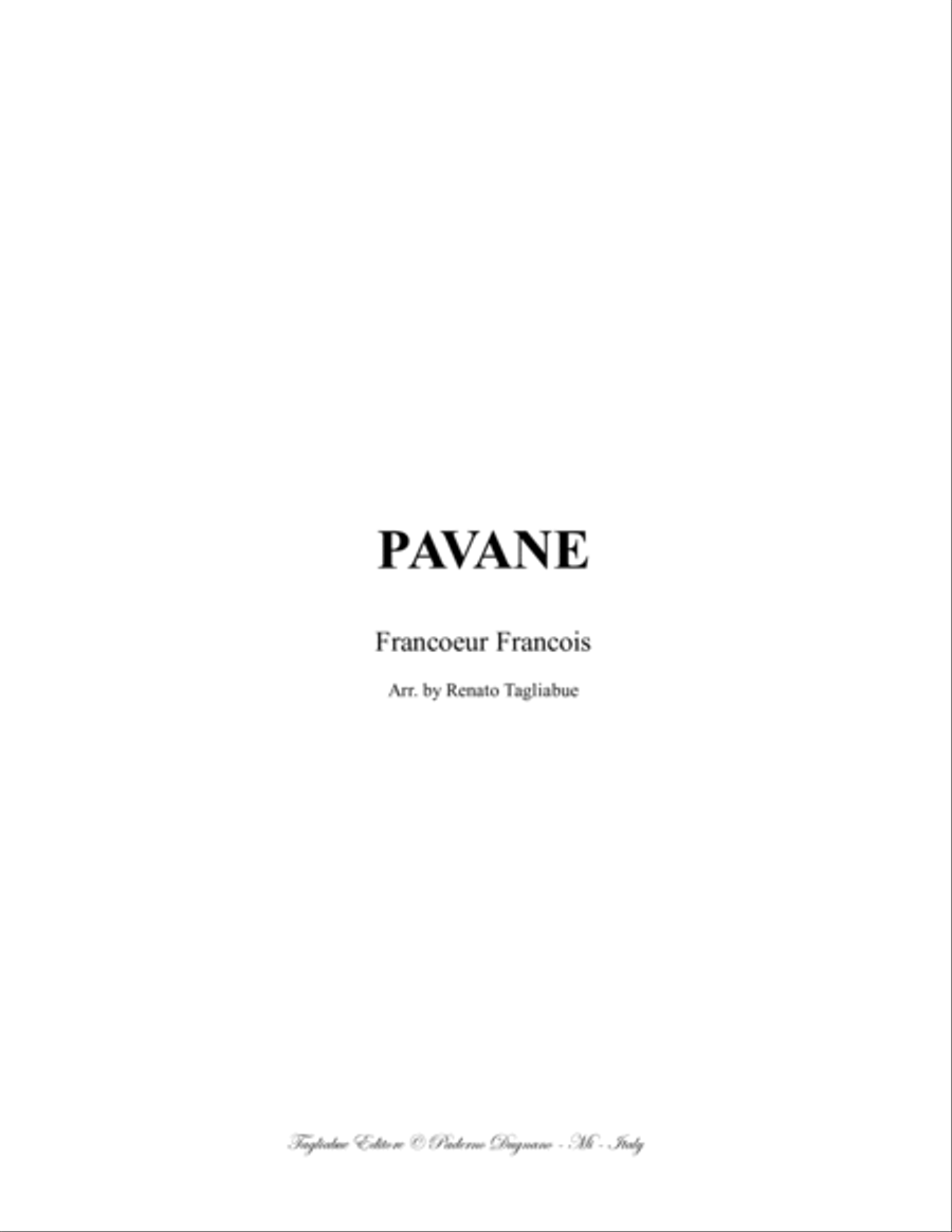 PAVANE - Francoeur - For Cello and piano Piano scores gallery preview page 1