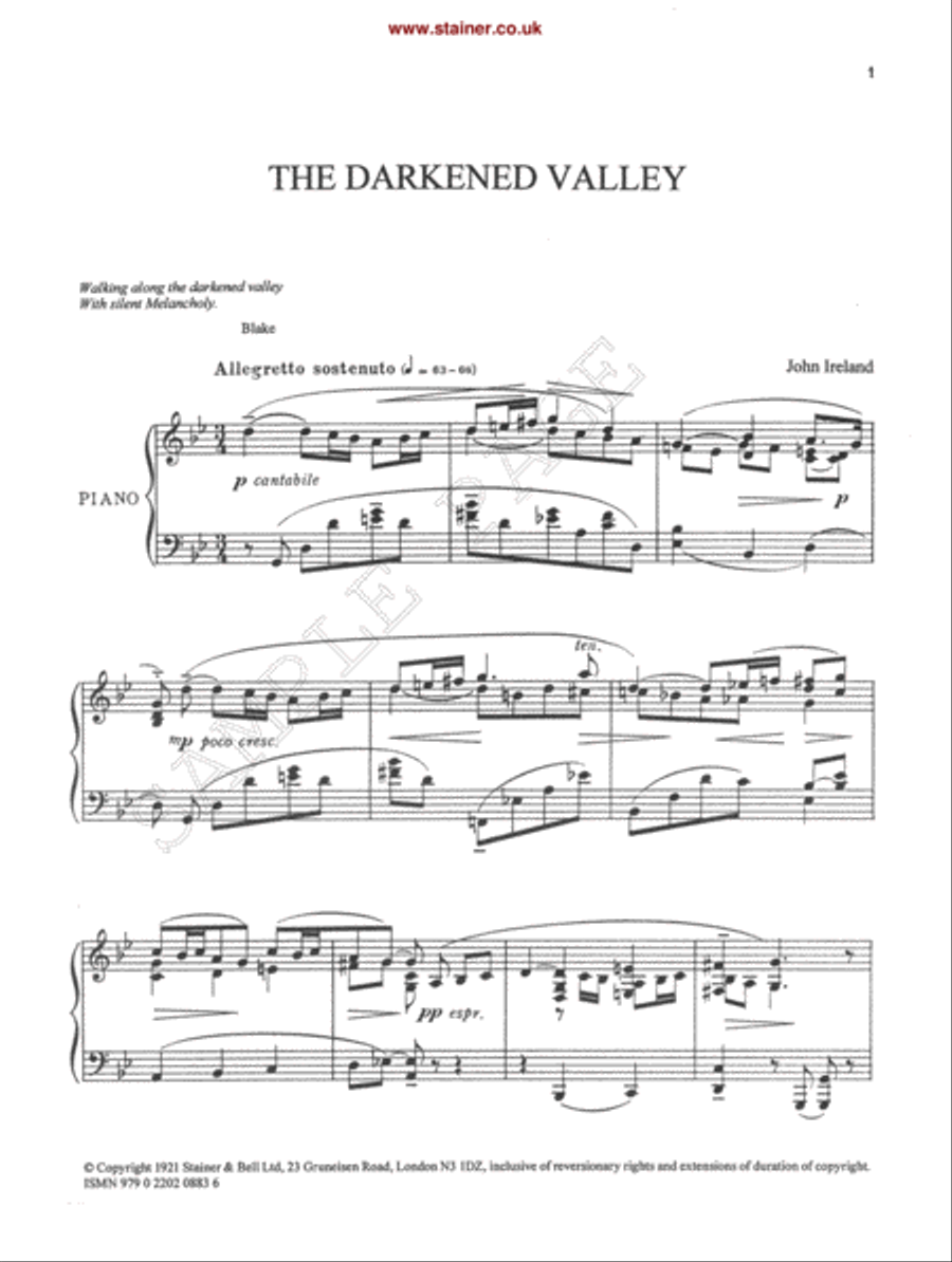 The Darkened Valley The Darkened Valley Piano Solo scores gallery preview page 3