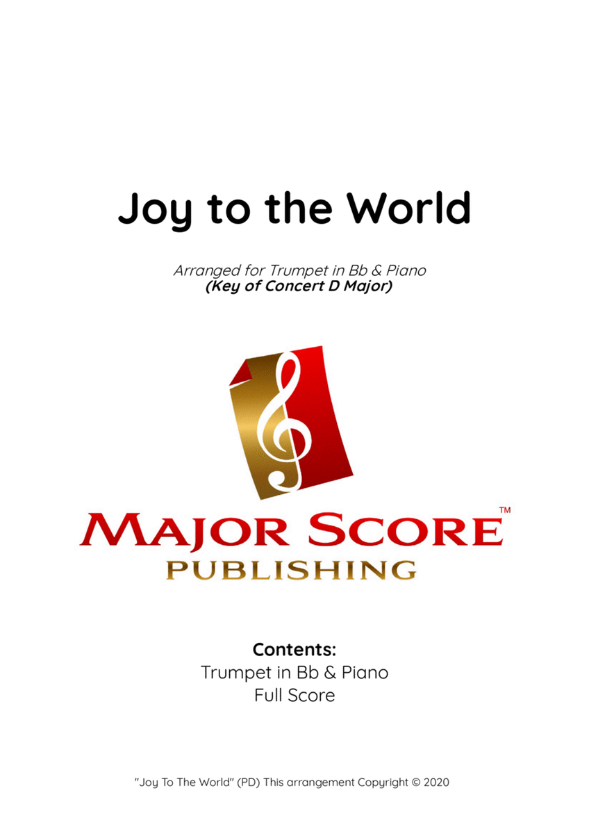 Joy to the World - Trumpet & Piano image number null