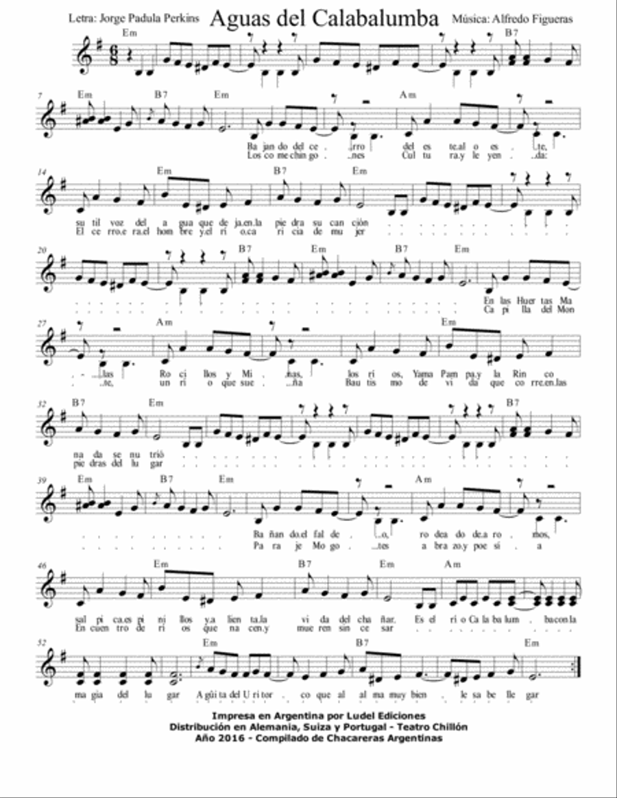 Chacarera chacarera Padula Perkins Alfredo Figueras Voice scores gallery preview page 5