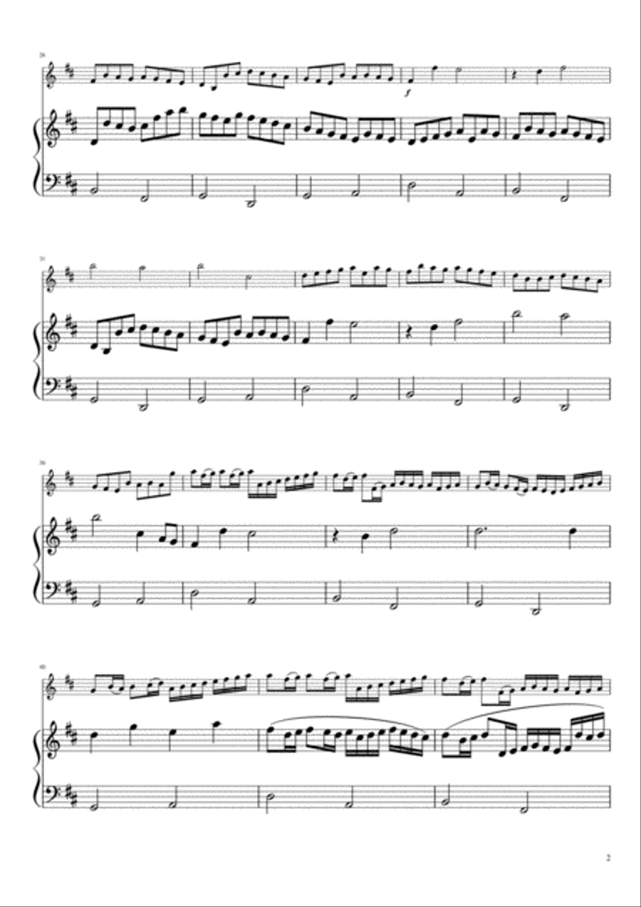 Pachelbel : Canon (for Violin and Piano) Pachelbel : Canon (for Violin and Piano) Violin Solo scores gallery preview page 2