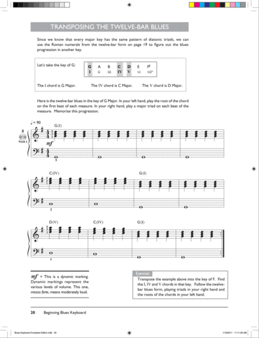Complete Blues Keyboard Method Complete Edition Piano Method scores gallery preview page 12
