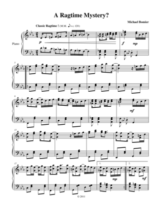 A Ragtime Mystery from New Ragtime Piano Music