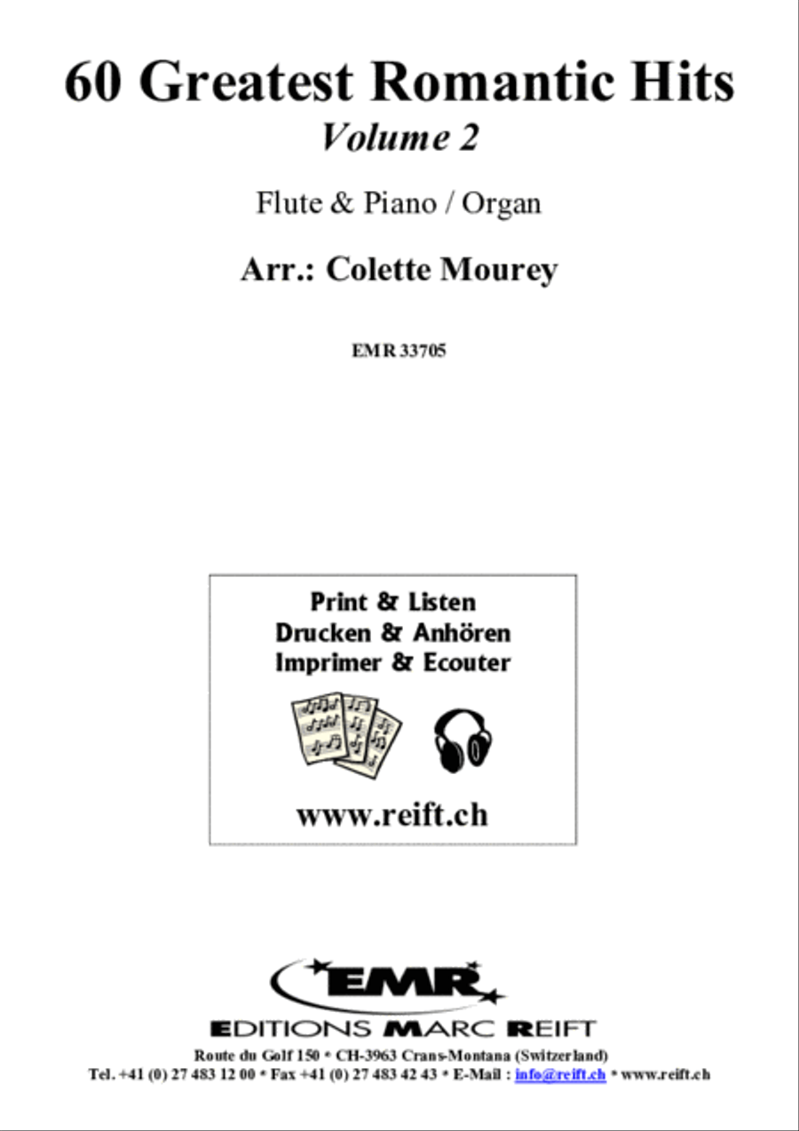 60 Greatest Romantic Hits Volume 2 Flute Solo scores gallery preview page 2