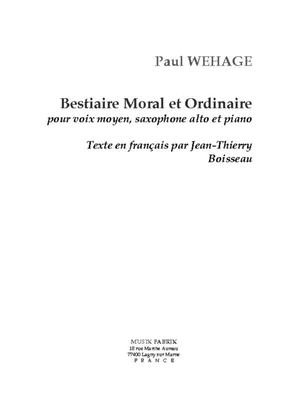 Bestiaire Moral et Ordinaire (txt by JThBoisseau)