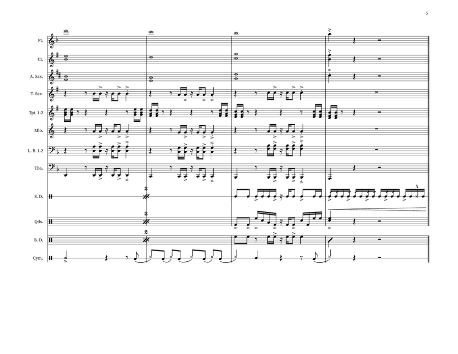 Still Fly Still Fly Marching Band scores gallery preview page 5