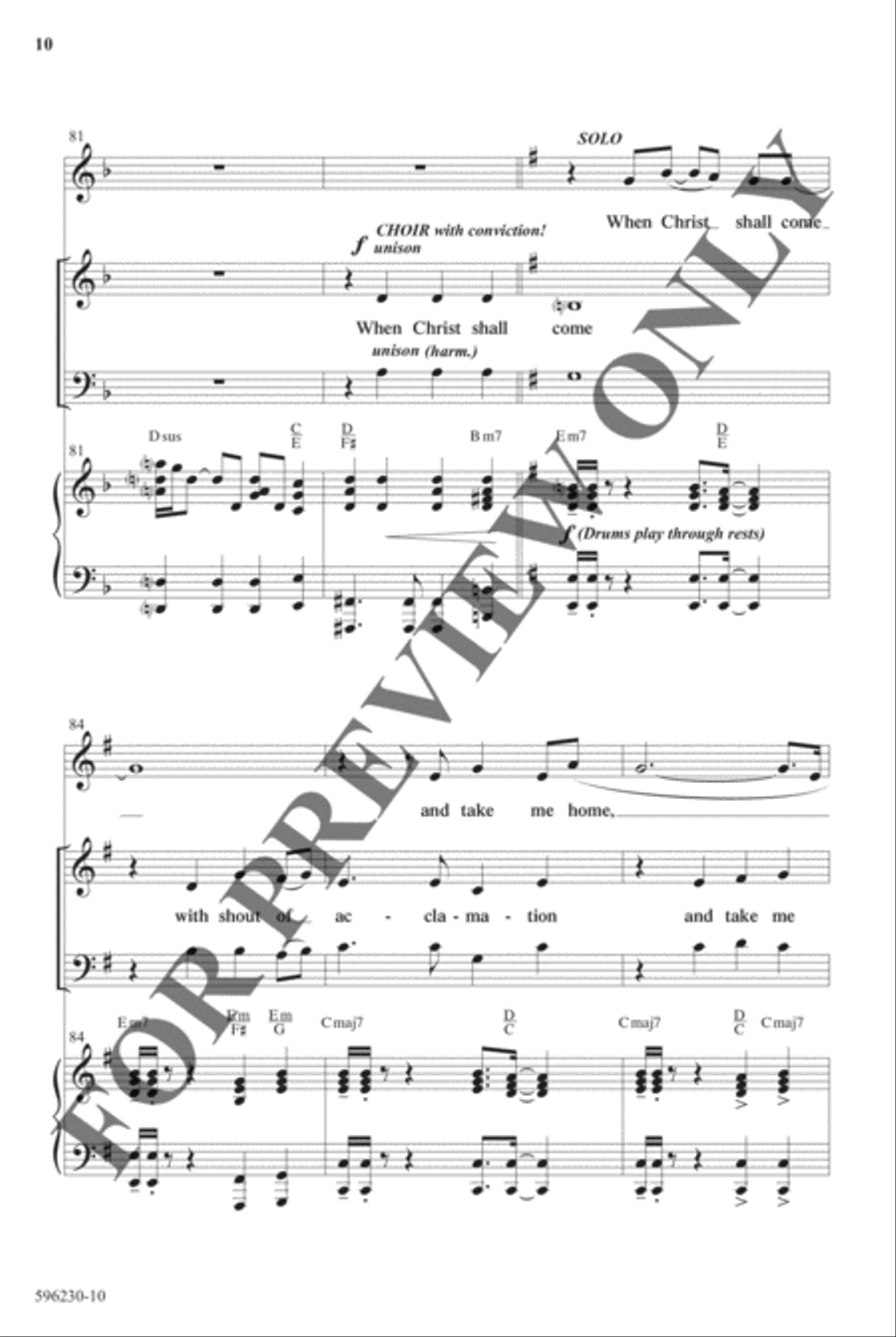 How Great Thou Art - Anthem 4-Part scores gallery preview page 10