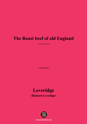 Leveridge-The Roast beef of old England,in B flat Major