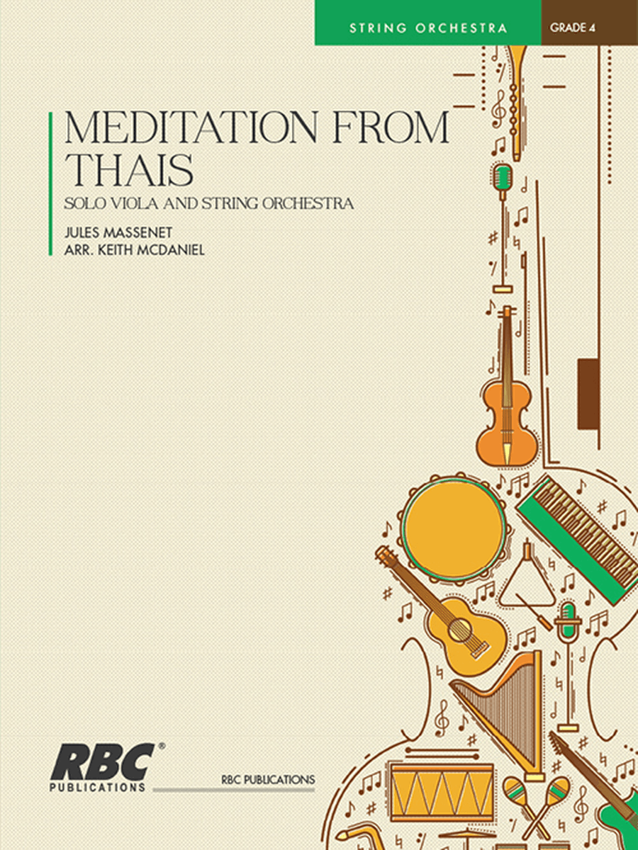 Meditation From Thais Viola W/Orch (Score)