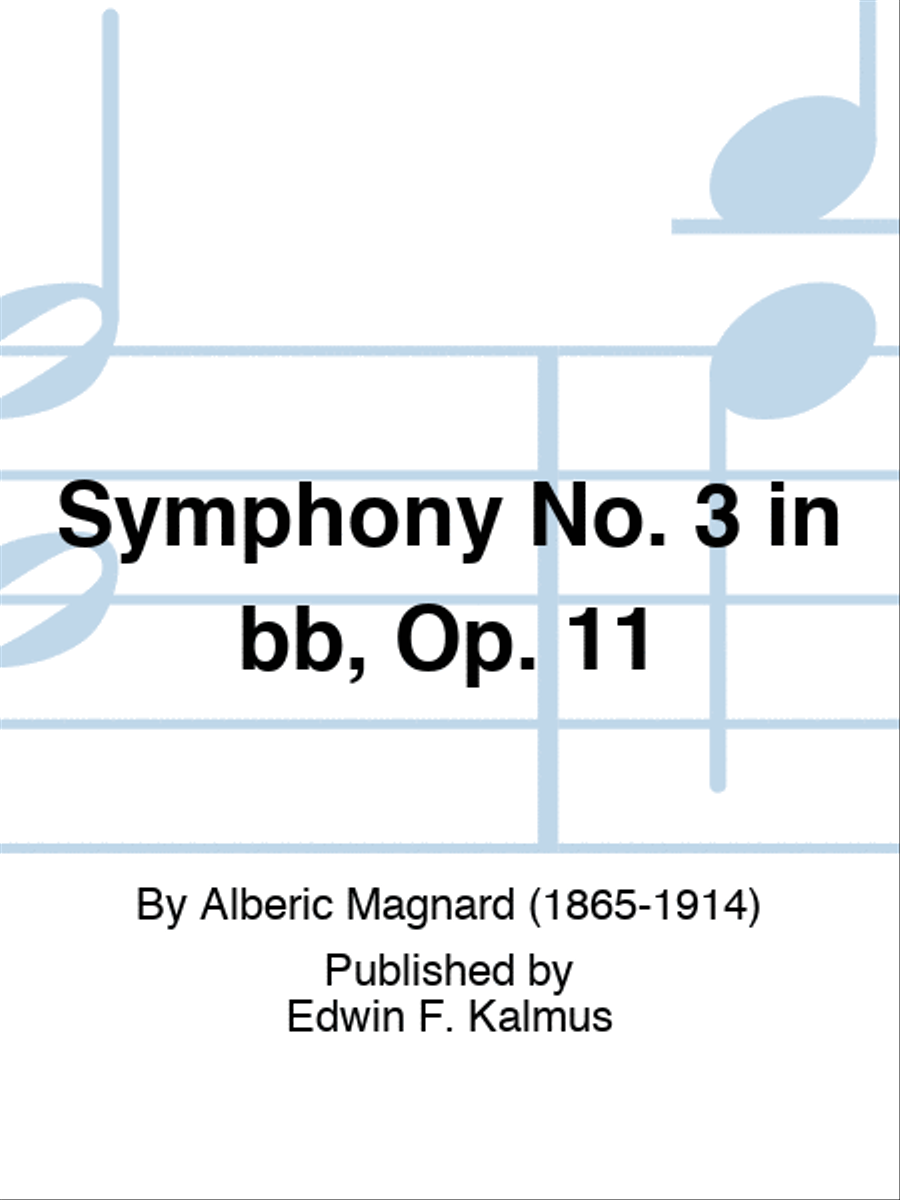 Symphony No. 3 in bb, Op. 11 Orchestra scores gallery preview page 1