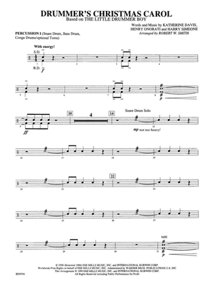 Drummer's Christmas Carol: 1st Percussion